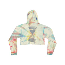 Load image into Gallery viewer, Tie dye- ladies crop hoodie (Size L)

