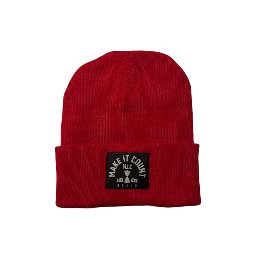 Patch Beanie- Red