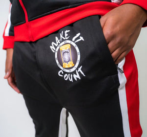 MIC Tracksuit bottom Black/Red/White
