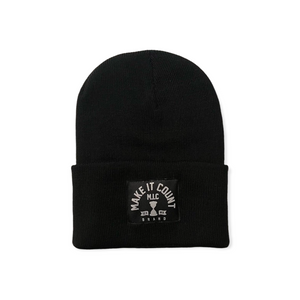 Patch Beanie- Black
